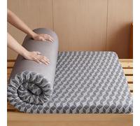 Jidanmian Surmatelas en Mousse à mémoire de Forme de 7,6 cm, Extra épais et ajusté, avec Housse Amovible, Matelas Pliable et Respirant pour étudiants(A,120x200cm)