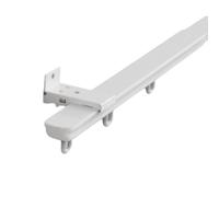 Jidanmian Système de Rail à Rideaux rétractable, Rails à Rideaux Robustes en Aluminium pour Montage Mural et Plafond, pour séparation de pièce, Rideau de Douche(1 m - 1.8 m,Side Mount)