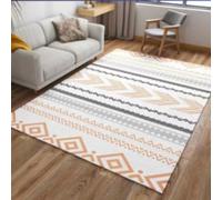 Jidanmian Tapis Chauffant électrique en graphène, Lavable et Amovible, pour Salon, Chauffage d'intérieur 2000 W, Imitation Laine, contrôle Intelligent de la température(B,120x200cm)