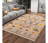 Jidanmian Tapis Chauffant électrique en graphène, Lavable et Amovible, pour Salon, Chauffage d'intérieur 2000 W, Imitation Laine, contrôle Intelligent de la température(J,100x200cm)