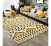 Jidanmian Tapis Chauffant électrique en graphène, Lavable et Amovible, pour Salon, Chauffage d'intérieur 2000 W, Imitation Laine, contrôle Intelligent de la température(F,100x200cm)