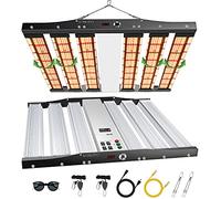 JideTech SPC4500 Lumière LED pour plantes de culture 450W, couverture de 5x5ft, lumière LED 2196 Sam-sung à spectre complet pour plantes avec UV et IR, minuterie à marguerite gradable VEG