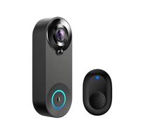 JIDKEINNH 1080P Wireless Video Doorbell Camera WiFi Smart Door Bell Tuya Smart Home Security Motion Detect Night Vision Intercom Doorbell(with 64G SD)