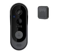 JIDKEINNH Wireless WiFi Video Doorbell Camera Outdoor Security Smart Home Intercom with Audio Night Vision Waterproof IP65 Door Bell(with 64G TF Card)