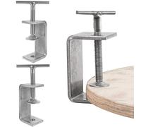 JidRMC 2 Pièces Ensemble Mini Serre Joint en C, 78 mm Acier Inoxydable Serre-joints C Robustes, Torsion à la Main, Adapté à la plupart des besoins