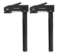 JidRMC 2 Pièces Ensemble Pince Fixation Travail Bois Réglable, 20 mm Serre Joint Menuisier, Colonne de Support pour Perceuse pour Sculpture sur Bois, Routage, Ponçage (1)