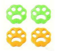 Jidyllic Attrape Poils Machine a Laver 4 Pcs - Éliminateur de Poils Animaux Lavable Réutilisable pour Lave-Linge Chat Chien Anti Poils Vêtements Silicone Douce sans Produit Chimique