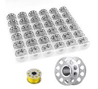 Bobines de Machine à Coudre en Métal,36 Pcs Bobines en Métal Bobine de Bobines en Métal Vides Bobines de Fil en métal vides pour Machine à Coudre avec boîte de Bobine