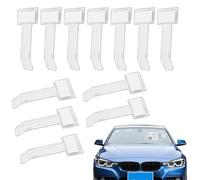 Jidyllic Clip de Ticket de Pare-Brise,12 Pcs Clip de Ticket de Parking Clip de Ticket Auto-Adhésif de Permis de Pare-Brise Clear Frame Holder pour Pare-Brise de Voiture