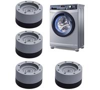 Jidyllic Machine à Laver Coussin de Pied,4 Pcs Tampons à Pied Machine à Laver D'amortisseur Antidérapant Pied Caoutchouc Antidérapant Amortisseurs AntiVibration pour Machines à Laver et Sèche-Linge