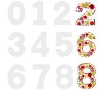 Jidyllic Moule Number Cake 0-8,9 Pcs 10 inch Moule Number Cake Grand Format Chiffre Number Cake Moule à Cake Fabrication de Gâteaux pour Crème de Gâteau de Mariage d'anniversaire