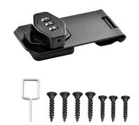 Jidyllic Serrure Mécanique avec Moraillon,4,0 Pouces Serrure à Combinaison Serrure à Combinaison à 3 Chiffres Combination Lock pour Armoire/Petite Porte/Penderie