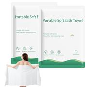 Jidyllic Serviettes de Douche Jetables,2 Pcs Portable Serviettes de Bain jetables Serviette de Bain Grande Taille 140cm x 70cm Serviette de Bain de Voyage pour Sport Bebe Cuisine Voyage