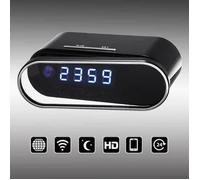 JIE 1080P HD WIFI Caméra Horloge Espion Caché Réveil Sans Fil Spy IR Nuit DVR L044