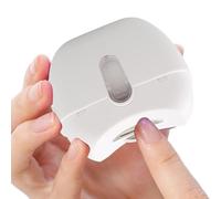 JIEBWCHA 2 En 1 Lime A Ongle Electrique Automatique À 2 Vitesse 6.1x6.6x3,5 Cm Coupe Ongles Avec Polissage Lumière LED Et Rangement Avec Câble De Charge USB Brosse De Nettoyage Sécurité Silencieuse