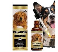 JIEBWCHA Aide au sommeil des chiens - 60 ml naturel soutien de l'humeur | Remède contre le stress dû à la séparation, pour tempêtes, voyage, séparation, toilettes, entraînement calme
