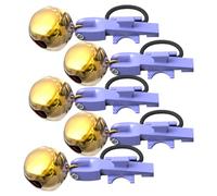 JIEBWCHA Alarme de pêche, 5 pièces à Clipser, bruyantes Portables, Sonnettes Clip on pour Canne À Pêche De Nuit, pour Pêcheur, Homme, Père, Eau Salée, Eau Douce, Plein Air Et Voyages