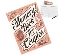 JIEBWCHA Album souvenir | Journal souvenir pour couples avec beaucoup d'espace pour documenter des fiançailles, un mariage, un anniversaire, une lune de miel et des souvenirs communs