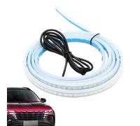 JIEBWCHA Bande LED pour capot - Lumières dynamiques à balayage pour compartiment moteur - Voitures lumineuses étanches pour décoration de porte de grille de coffre sous le capot du jour