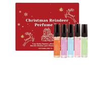 JIEBWCHA brume | 5 x 5 ml d'huile naturelle durable de renne de Noël, de - pour le travail, les cheveux, les voyages, la vie quotidienne, les rendez-vous, les fêtes