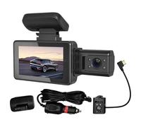 JIEBWCHA Caméra de Tableau de Bord de Voiture, Haute définition - Caméra de Voiture 2 Haute définition de 3 Pouces | Améliorer l'outil de sécurité de Conduite avec l'enregistrement du Cycle de