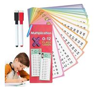 JIEBWCHA Cartes flash mathématiques,Cartes flash mathématiques | 15 cartes d'aide pour l'apprentissage à domicile - Étudier les équations mathématiques Flash Card avec stylos effaçables à sec