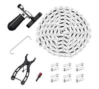 JIEBWCHA Chaîne de vélo | Kit de réparation de vélo multifonctionnel, montage facile, serrures compactes de rechange pour adultes professionnels et débutants