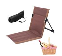 JIEBWCHA Chaise de plage pliable - 37 x 39 x 42 cm - Légère et portable - Avec cinq positions réglables - Avec sac de rangement - Facile à nettoyer - Pour piscine, jardin, terrasse