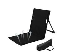 JIEBWCHA Chaise de plage pliable - 37 x 39 x 42 cm - Légère et portable - Avec cinq positions réglables - Avec sac de rangement - Facile à nettoyer - Pour piscine, jardin, terrasse
