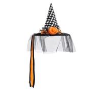 JIEBWCHA Chapeau de Sorcière, Chapeau De Déguisement Pour Halloween, Accessoires De Déguisement Pour Fêtes Coiffures Et Costumes Pour Adultes Et Usage Extérieur Et