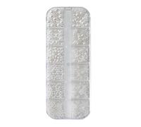 JIEBWCHA Charm pour ongles, avec perles, texture 3D durable, décoration pour les voyages, les affaires et la vie quotidienne