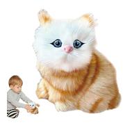 JIEBWCHA Chat robotique réaliste, jouet interactif pour chats robotiques pour - Robot électronique pour chats qui marche, robot de chat amusant interactif, chaton robot créatif