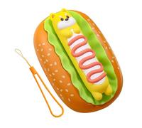 JIEBWCHA Chauffe-mains électrique portable avec batterie de 2 000 mAh et 3 niveaux - Appareil de chaleur pour mains en forme de hot dog | pour école, maison, chambre, bureau extérieur