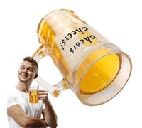 JIEBWCHA Chope à bière | Chope à bière congelée, gobelet à double paroi 450 ml isolé pour piscine, jardin, festival, camping, vacances, maison, cocktail, jardin, fête de famille