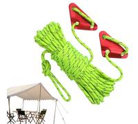 JIEBWCHA Corde extérieure pour bâche, corde de paracorde | Canopée TEED Down Rope,22,8 pieds 5 mm pour corde réfléchissante lourde, accessoires de camping pour engrenages de survie pour