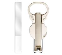 JIEBWCHA Coupe-ongles pour ongles épais | Coupe-ongles avec loupe,2 en 1 en forme de violon pour manucure pédicure voyage maison