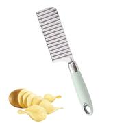 JIEBWCHA Coupe-pommes de terre, frites, crinkle Cutter pour pommes de terre, coupe-pommes de terre, coupe-pommes de terre, coupe-pommes de terre French Fry Cutter en acier inoxydable, ustensiles de