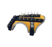 JIEBWCHA Coyote Gilet réfléchissant pour chiot, harnais coyote réglable avec picots pour les promenades en plein air, la chasse, protection contre les oiseaux de proie et les attaques d'animaux de