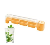 JIEBWCHA Cubes à glace Make, moules à bac à glace - Bac à glaçons domestique avec couverture,Gadgets de cuisine à couverture scellée pour cocktail, café, fruits, whisky