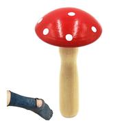 JIEBWCHA Darner Champignon en bois - Champignon en bois - Avec aiguille, champignon à repriser amovible en bois massif, champignon en bois lisse - Fil d'aiguille - Outil Darrer multi-usages