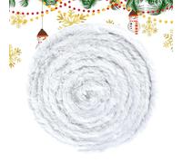 JIEBWCHA Décoration d'arbre de Noël - 1,5 m - Décoration de Noël en peluche pour rampe d'escalier, banc de cheminée, table et fenêtre - Pour planificateur de fête, architecte d'intérieur - Décoration