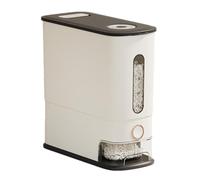 JIEBWCHA Distributeur de riz 24 litres grande capacité de conservation par pression | Organisateur et doseur d'aliments - Pour céréales, aliments, maison, salon, comptoir, entrepôt, armoire maison