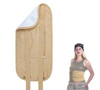 JIEBWCHA Emballage d'huile de ricin, Body Care Pack Wrap pour la taille et le cou, Lot de compresses d'huile de ricin hautement absorbantes, réutilisables avec sangle élastique, conception anti-fuite