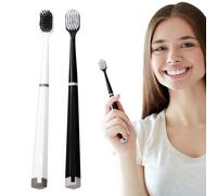 JIEBWCHA Ensemble de brosses à dents manuelles, brosse à dents souple pour adultes - outil de nettoyage en profondeur contre la mauvaise avec grande tête pour toute la famille