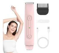 JIEBWCHA Épilateur pour bikini - Rasoir pour Pubiens étanche | Appareil de suppression rechargeable à double tête pour zone intime aisselles jambes bras