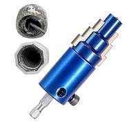 JIEBWCHA Extracteur de Nipes - Remover de résidus de filetages de tuyaux | Adaptable pour tuyaux de 1/2 3/4 1 pouce Réparations plomberie perceuse douche toilette drainage évier irrigation
