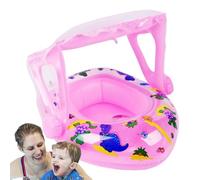 JIEBWCHA Flotteurs Pour Piscine - Flottant Pour Thème Dinosaure, Jeu Aquatique Gonflable Avec Parasol Pour Voyage Au Lac Piscine Parc Pour Âge 1-5 Ans
