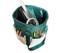 JIEBWCHA Fourre-tout de jardin, sac à outils de jardin | Seau fourre-tout imperméable pour le devoir lourd,Seaux pour vecteurs d'organisateur de jardinage avec plusieurs poches, sac pour les