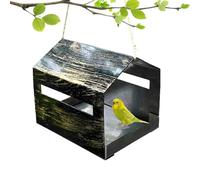 JIEBWCHA Grande Mangeoire à Oiseaux - Petite Mangeoire à Oiseaux - Maison Extérieure Suspendue Décorative Pour Jardin Fenêtre Terrasse Parc Cour Jardin Faune