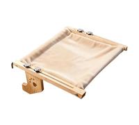 JIEBWCHA Hamac de fenêtre pour chat - Fabriqué en bois comme lieu de repos et d'observation - Avec couvercle souple pour hamac de fenêtre des chats - Pour chatons - Pour mur intérieur et chambre
